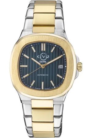 GV2 by Gevril Swiss Automatic Mens Potente Bracelet Watch - Stainless Steel - One Size