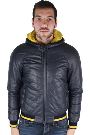 Emporio Armani Mens ZGB04P ZGP03 011 Jacket - Leather - Size Medium
