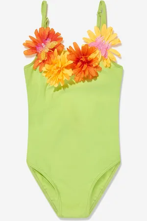 SELINI Girls Girl Flower Swimsuit in - Size 12Y