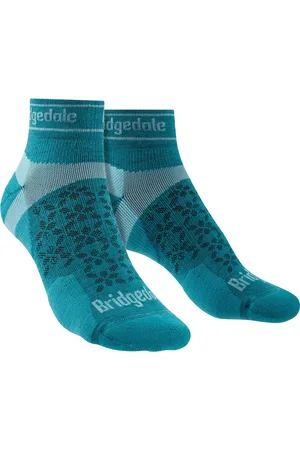 Bridgedale Womens Sport Ultralight Merino Low Socks - Teal - Merino Wool - Size 3-4.5 (UK Shoe)