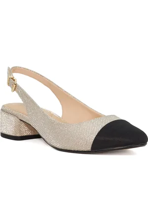 Dune Womens Ladies Casing - Leather Toe-Cap Sling-Backs - - Size UK 6