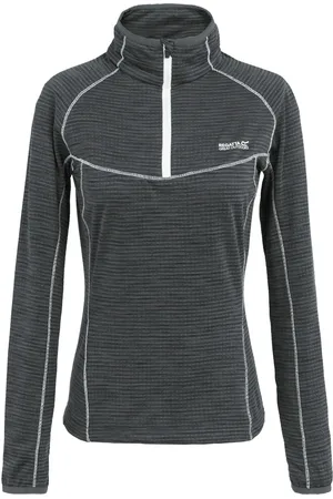Regatta Womens/Ladies Yonder II Half Zip Fleece Top (Seal ) - Size 12 UK