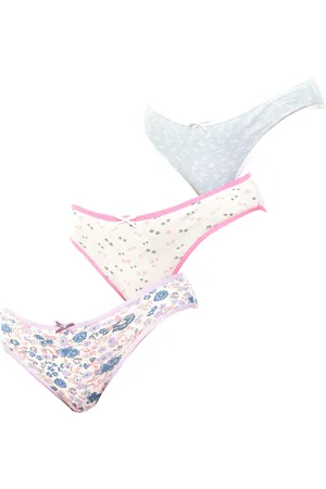 Kisses and Love Pack of 3 KL10000 WoMens cotton panties - - Size Small/Medium