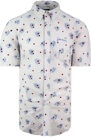 Ben Sherman Printed Mens Oxford Shirt Cotton - Size Medium