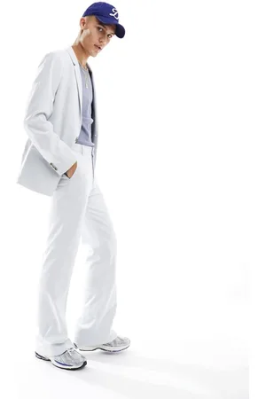 ASOS Mens skinny suit jacket in mid in micro texture - Size 44 (Chest)