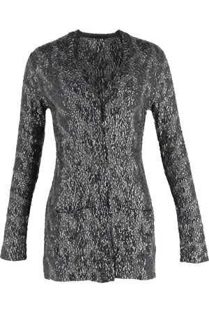 Burberry Pre-owned Womens Sequin Embellished Cardigan in Wool - Size Large