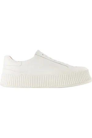 Jil Sander Womens Sneakers - - Leather - White - Calf Leather - Size UK 5
