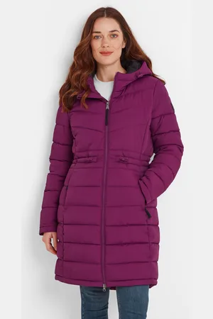 Tog 24 Orton Womens Padded Parka Berry Polyamide - Size 20 UK