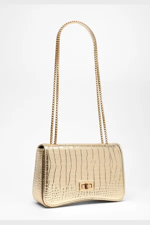 Quiz Womens Crocodile Print Cross Body Bag - One Size