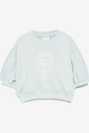 Fendi Girls Cropped Logo Sweatshirt in - Size 5Y