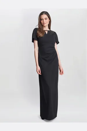 Gina Bacconi Womens Betsy Maxi Dress With Keyhole Neck - - Size 18 UK