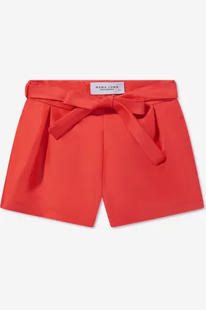 Mama Luma Girls Striped Mini Shorts in - Size 7-8Y
