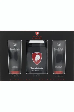 AUTOMOBILI LAMBORGHINI Mens Classico 3 Piece Gift Set: Eau de Toilette 125ml - Shower Gel 100ml - Aftershave Balm - - One Size