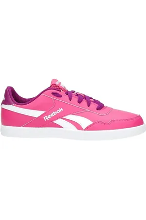 Reebok Childrens Unisex Royal Effect Lace-Up Smooth Leather Kids Trainers V67754 - Size UK 4