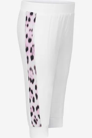 Roberto Cavalli Girls Joggers - & Pink Leopard Print - - Size 2Y