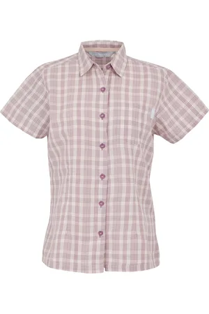 Regatta Womens/Ladies Mindano VIII Checked Short-Sleeved Shirt (Lilas) - - Size 10 UK