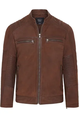 Infinity Mens Buff Cafe Racer Biker Jacket - Jinan - - Size Medium