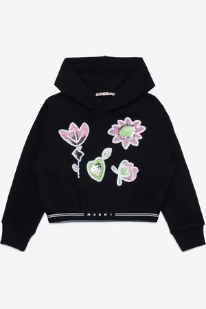 Marni Girls Applique Hoodie in - Size 10Y