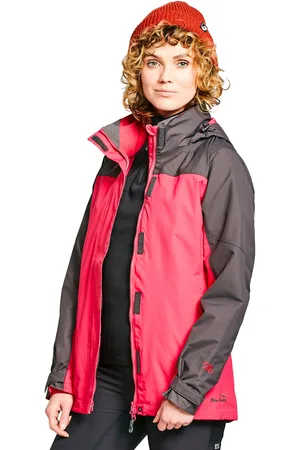 Peter Storm WoMens Lakeside Waterproof 3-in-1 Hiking Jacket with Removable Micro-fleece - - Size 20 UK