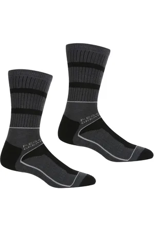 Regatta Mens Samaris 3 Season Socks (Pack of 2) ( /Dark Steel) - Size UK 9-12