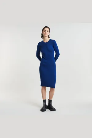 G-Star Womens G-Star RAW Plated Slim Knitted Dress - Viscose - Size X-Large