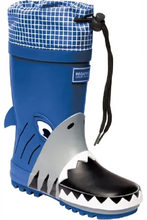 Dare 2B Boys Childrens/Kids Mudplay Dinosaur Wellingtons (Shark/Nautic) - - Size UK 13 Kids