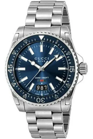 Gucci Dive Stainless Steel Bracelet Dial Mens Watch - One Size