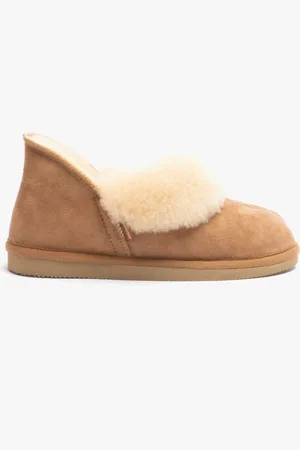 Shepherd KARIN Womens Sheepskin Slipper Boots Chestnut - - Size UK 6