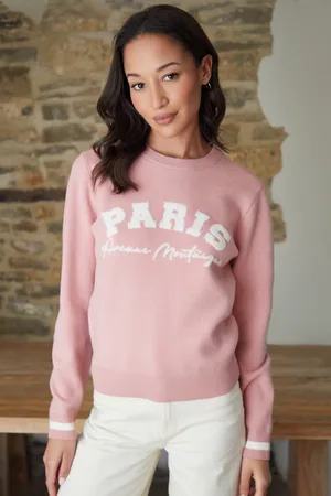 Threadbare Womens Varsity Knitted Jumper viscose - Size 10 UK