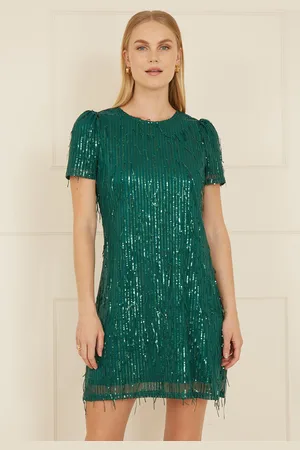 Mela Womens Dripping Sequin Tunic Dress - Size 8 UK