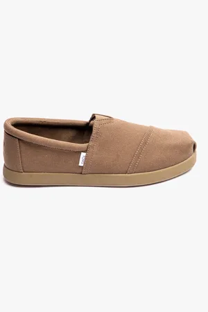 TOMS ALP FWD Mens Cotton Espadrille Olive - - Size UK 9