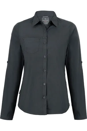 Craghoppers Womens/Ladies Expert Kiwi Long-Sleeved Shirt (Carbon ) - Size 12 UK