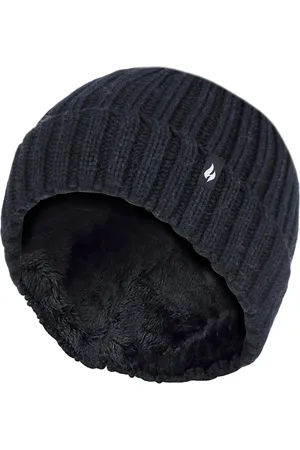 Heat Holders Girls Chunky Ribbed Thermal Winter Hat & Gloves Set - - Size 7-10Y
