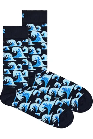 Happy Socks Unisex - Novelty Wave Design