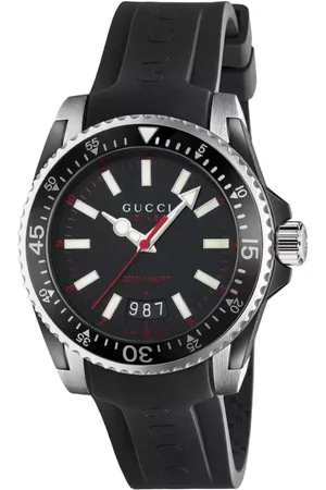 Gucci YA136303 Dive Dial Silicone Band Mens Watch - One Size