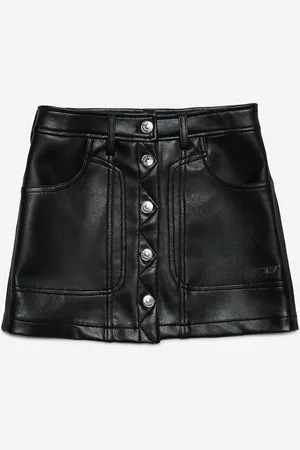 Diesel Girls Faux Leather Skirt in - Size 14Y