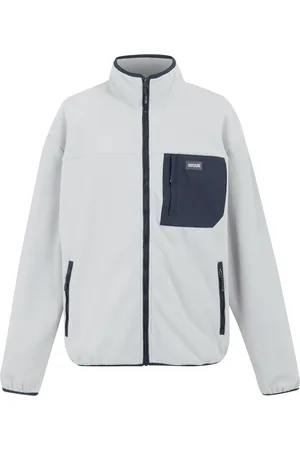 Regatta Mens Frankie Full Zip Fleece Jacket (Silver Grey/Navy) - - Size Medium