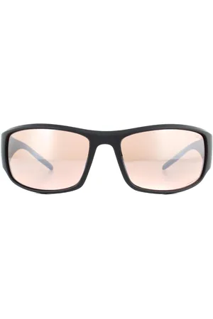 Bolle Wrap Mens Matte Metal Brown Phantom Gun Cat Sunglasses - One Size