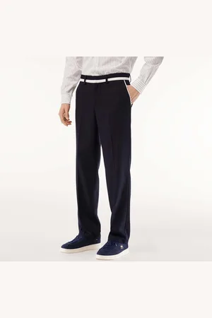 Lacoste Mens Straight-Fit Badge Detail Suit Pants in - Size 33W/32L