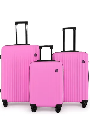 Infinity Unisex Hard Shell ABS Suitcase 8 Wheel Travel Case Holiday Bags - Size Large