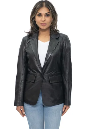 Infinity Womens Soft Blazer Jacket-Apeldoorn - Nappa Leather - Size 16 UK