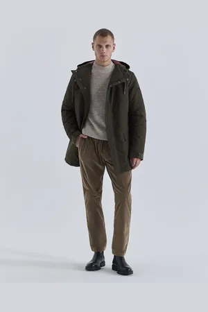IKKS Mens High Collar Parka - - Size Small