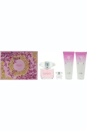 VERSACE Womens Bright Crystal Eau De Toilette 90ml + Shower Gel 100ml + Body Lotion Gift Set - - One Size