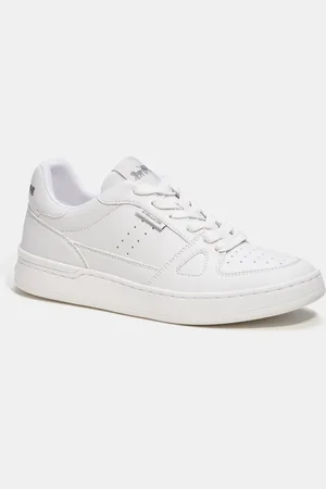 Coach Womens Clip Leather Court Low Top - - Size UK 5