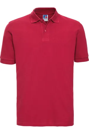 Russell Athletic Mens 100% Cotton Short Sleeve Polo Shirt (Classic ) - Size Large