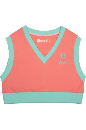 SUPERB Womens Top Be Happy Crop Top - Cotton - Size Medium