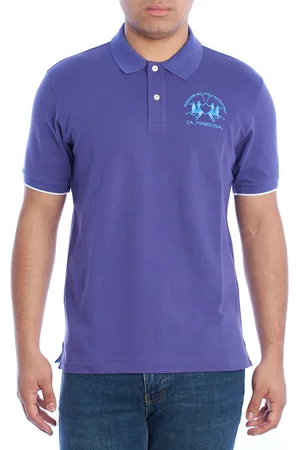 La Martina Mens Regular Fit Short Sleeve Polo YMP001-PK001 - - Size Small