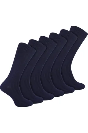 Sock Snob Mens Plain Coloured Cotton Rich Ribbed Dress Socks - - Size UK 6-11