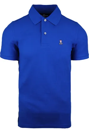 Bunny Classic Polo Short Sleeve Mens Cotton Top B6K001B1PC LAPIS - Size Small