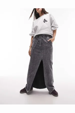 Topshop Womens jogger maxi skirt in dark - Size 6 UK